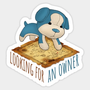 Puppy Looking for an Owner Sticker